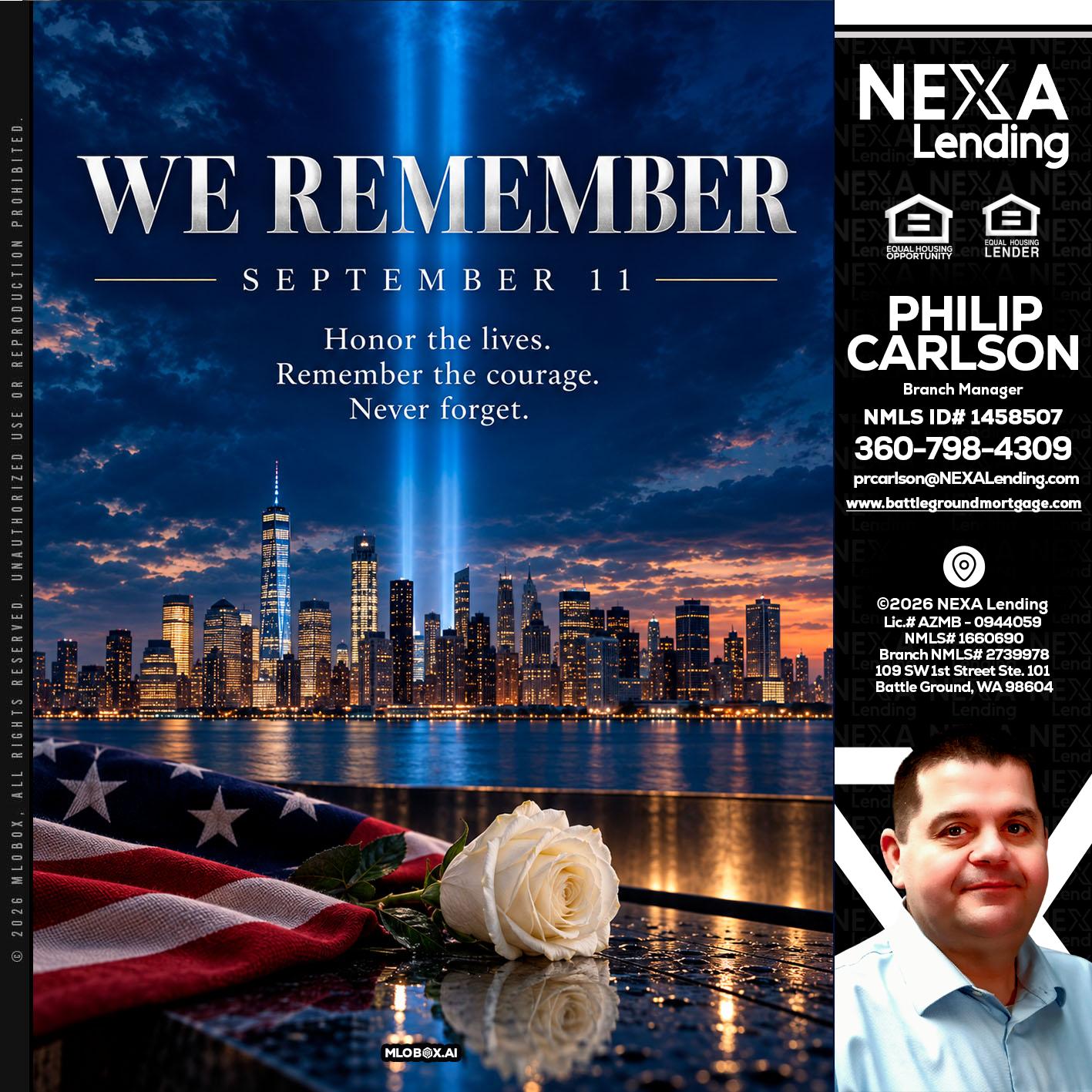 WE REMEMBER - Philip Carlson -Branch Manager