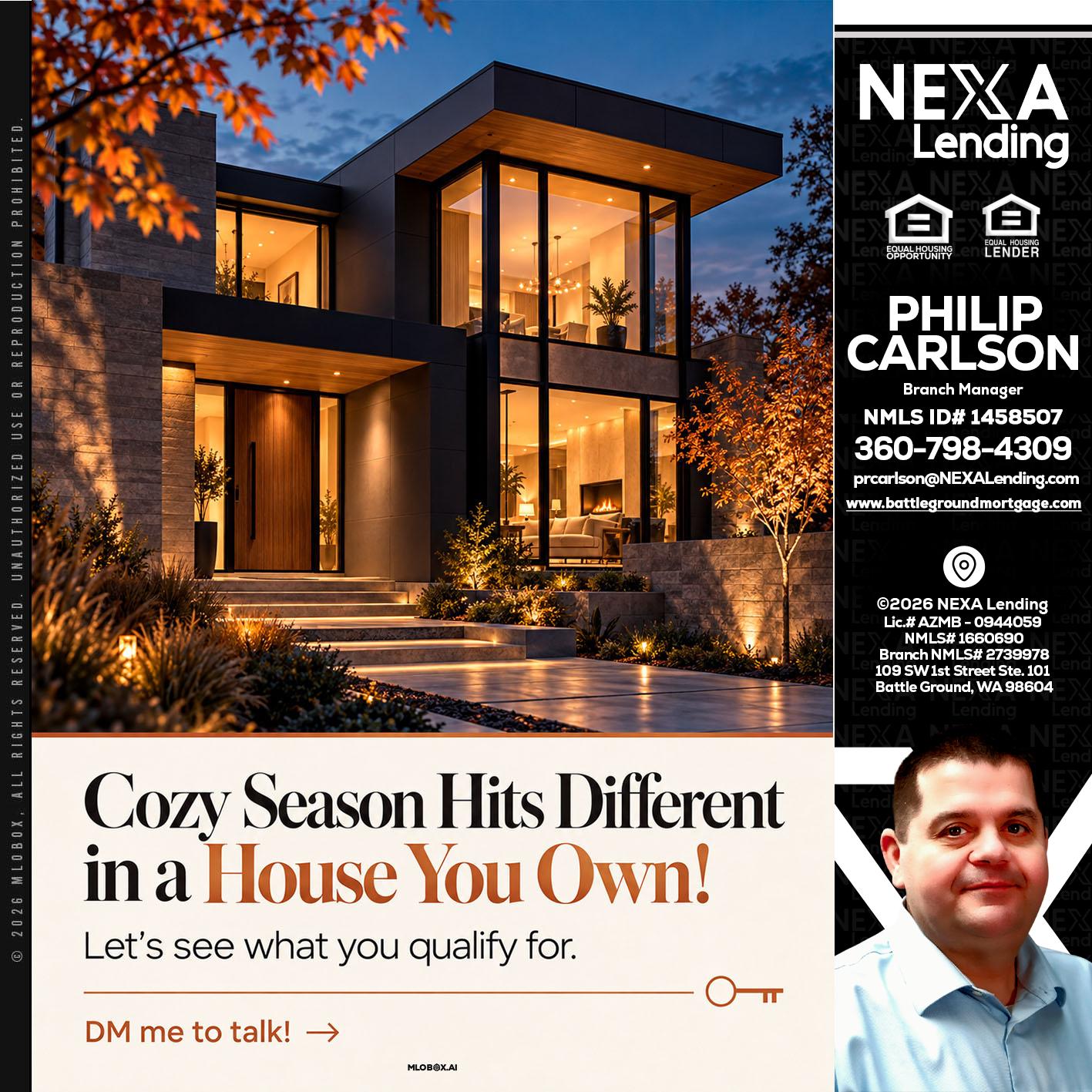 COZY SEASON - Philip Carlson -Branch Manager