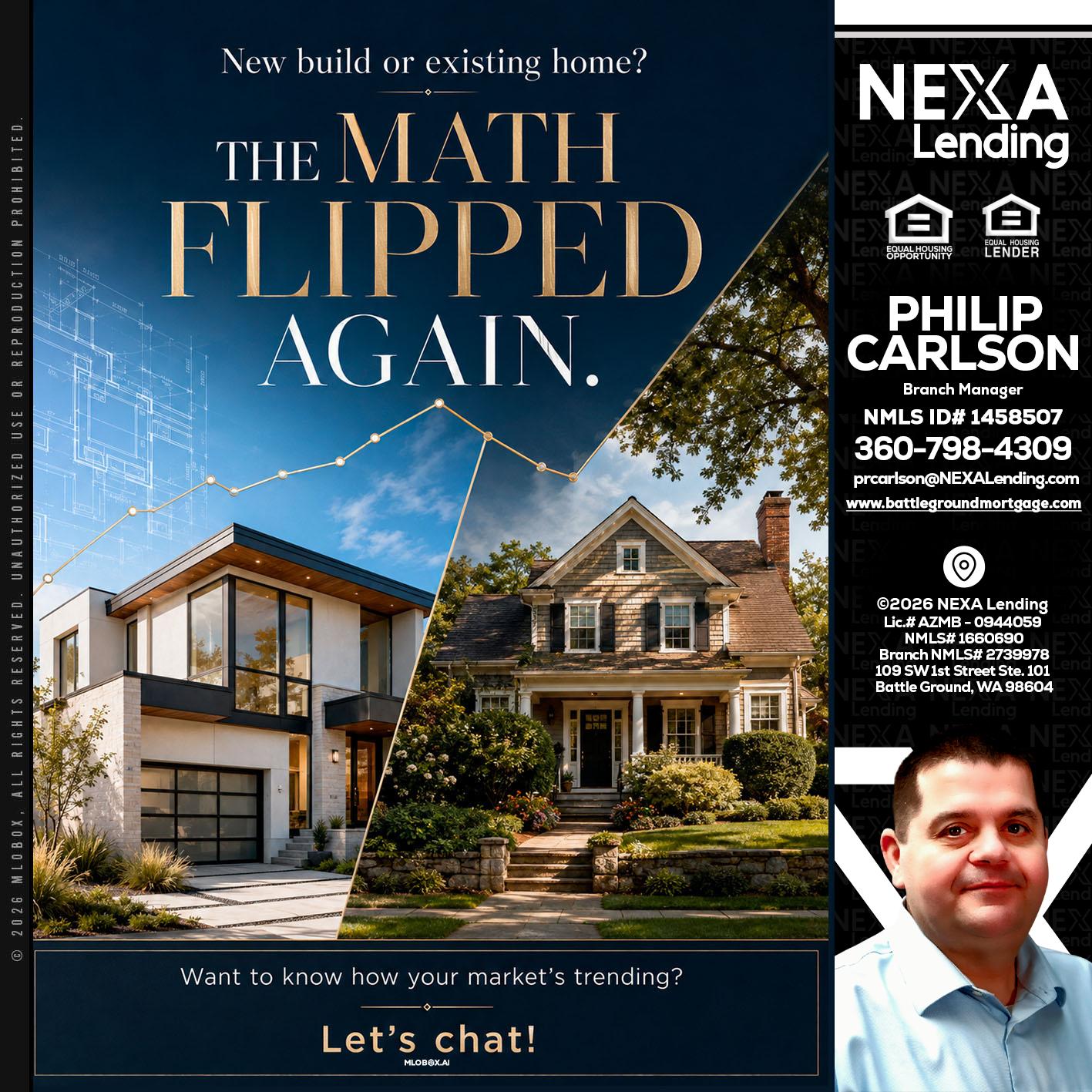 THE MATH FLIPED - Philip Carlson -Branch Manager