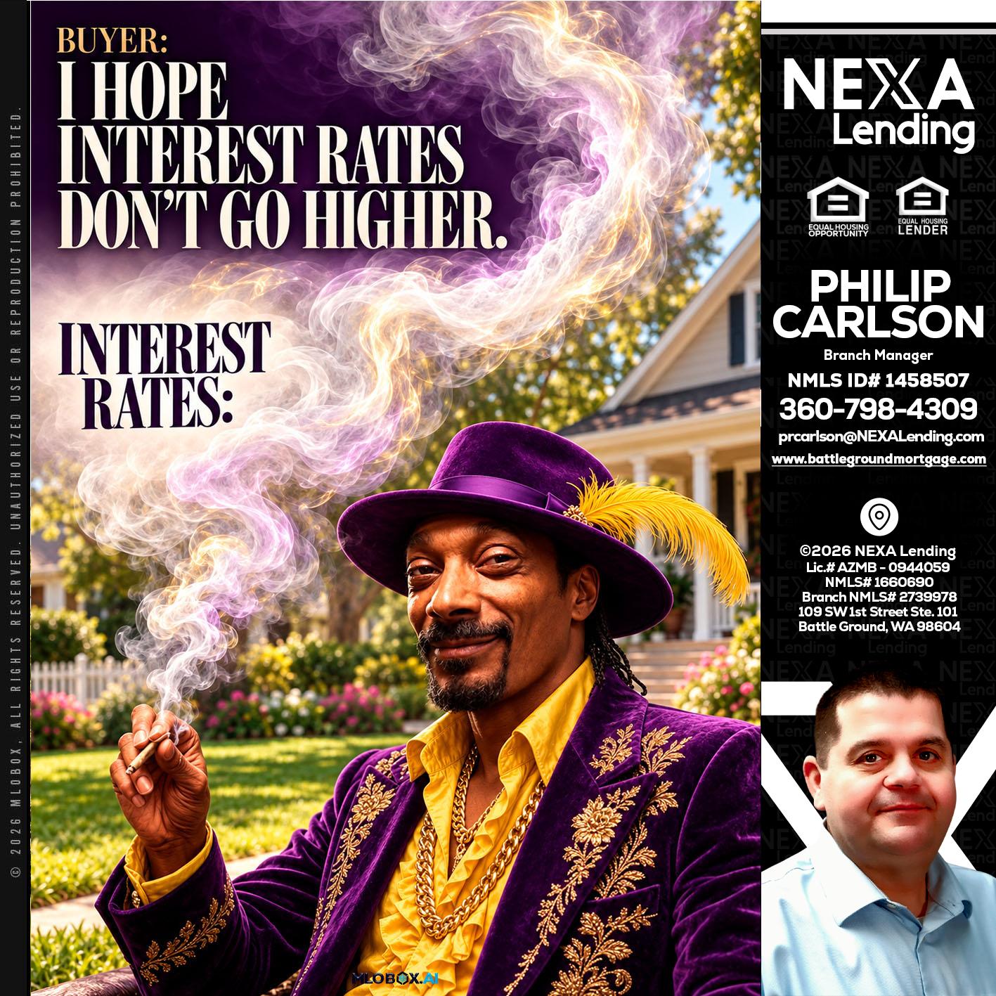 I HOPE RATES - Philip Carlson -Branch Manager
