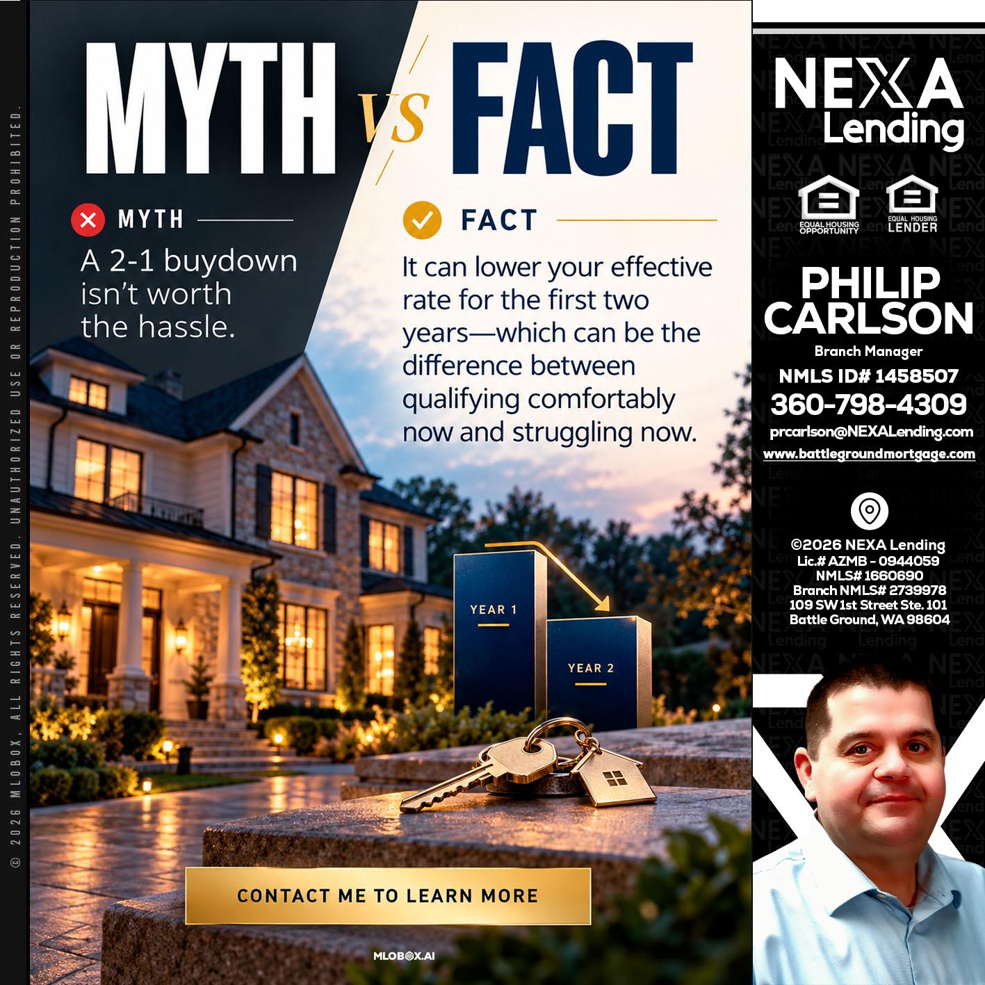 MYTH VS FACT - Philip Carlson -Branch Manager