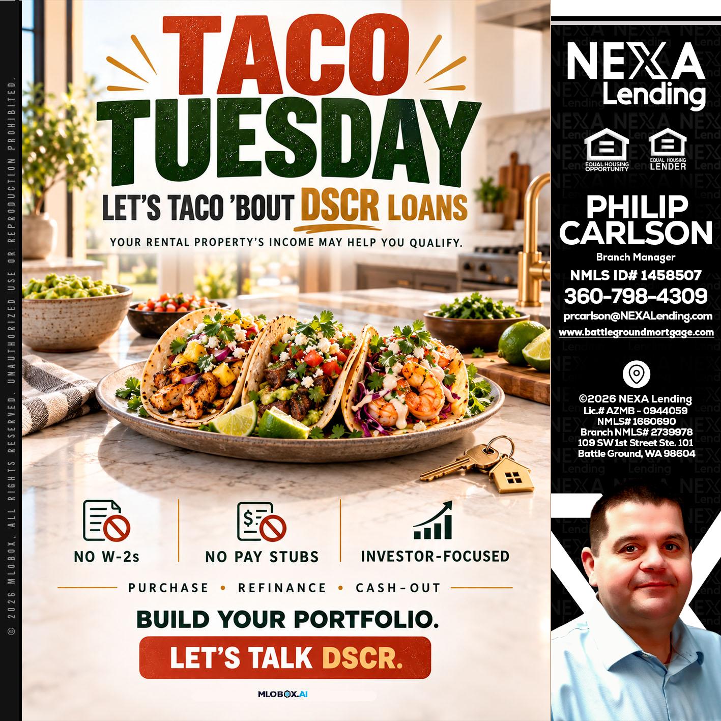 TACO TUESDAY - Philip Carlson -Branch Manager