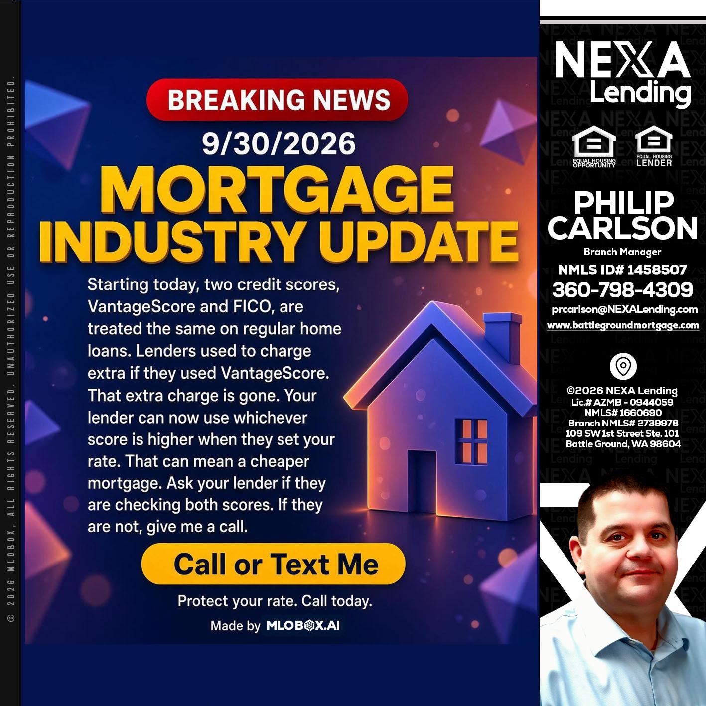 BREAKING NEWS - Philip Carlson -Branch Manager
