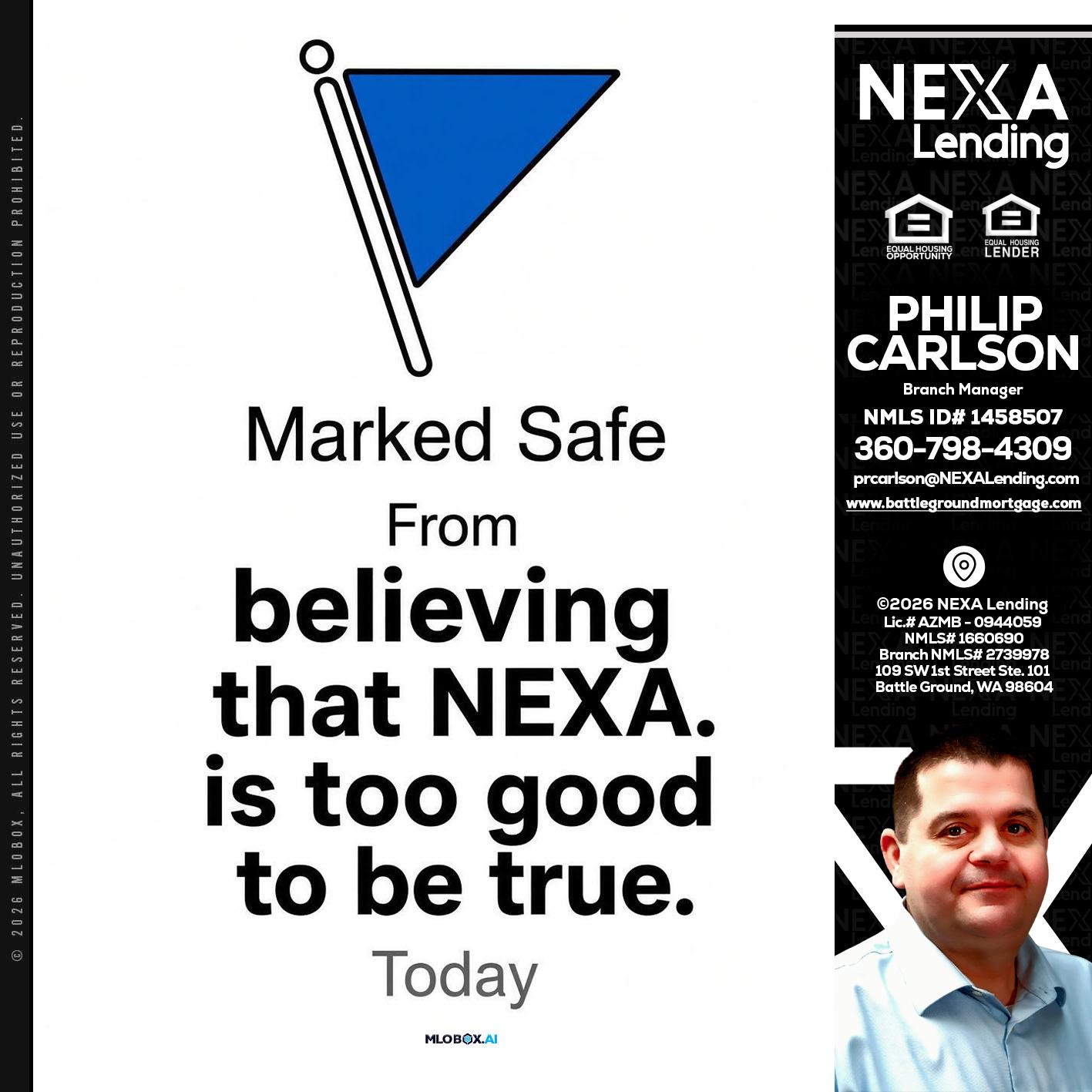 MARKED SAFE - Philip Carlson -Branch Manager