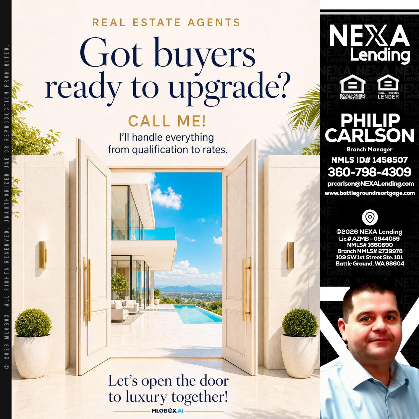 got buyers? - Philip Carlson -Branch Manager