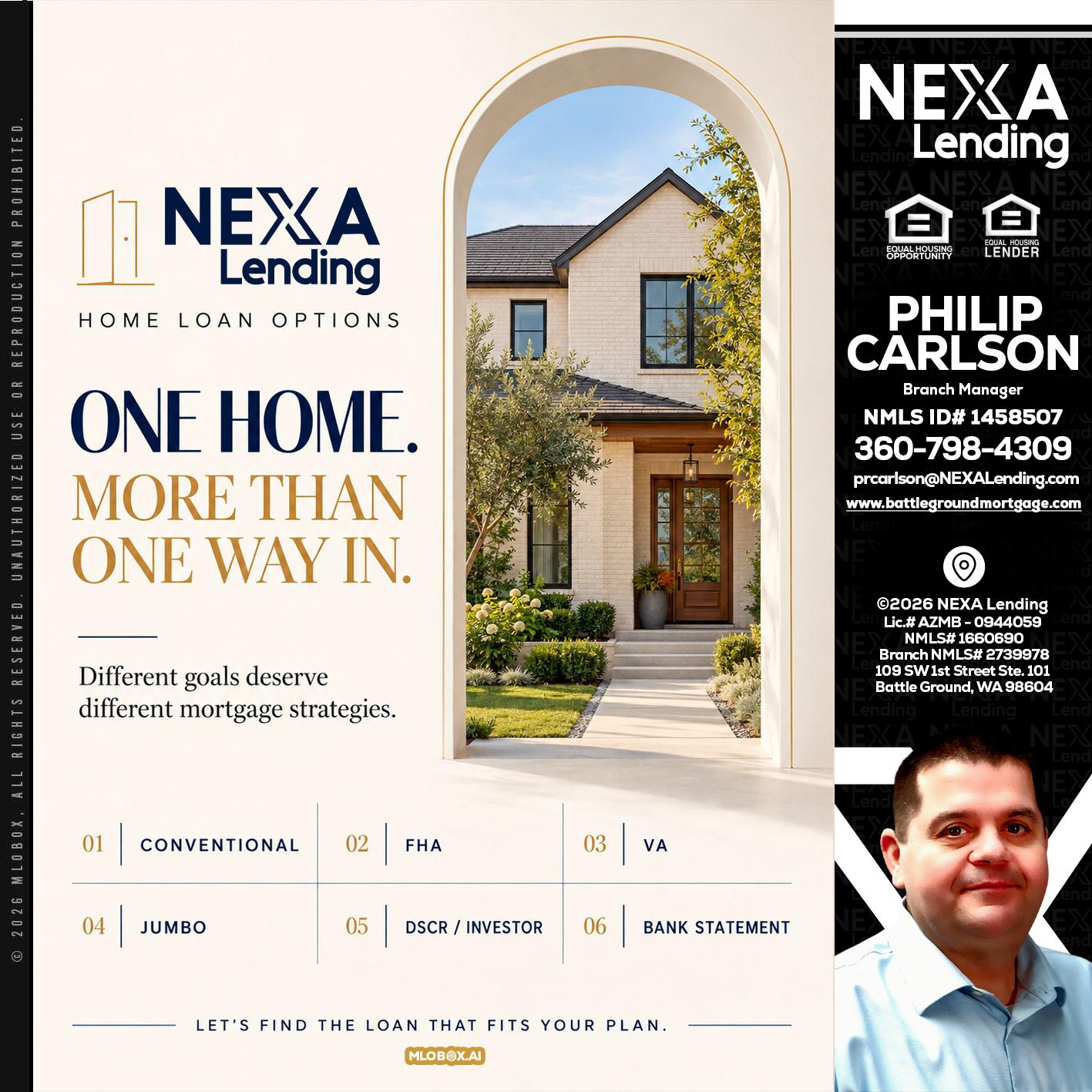 ONE HOME - Philip Carlson -Branch Manager