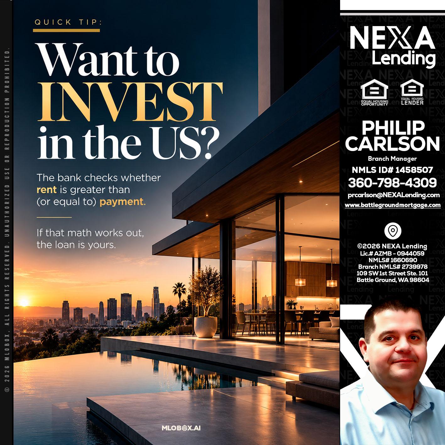 QUICK TIP - Philip Carlson -Branch Manager