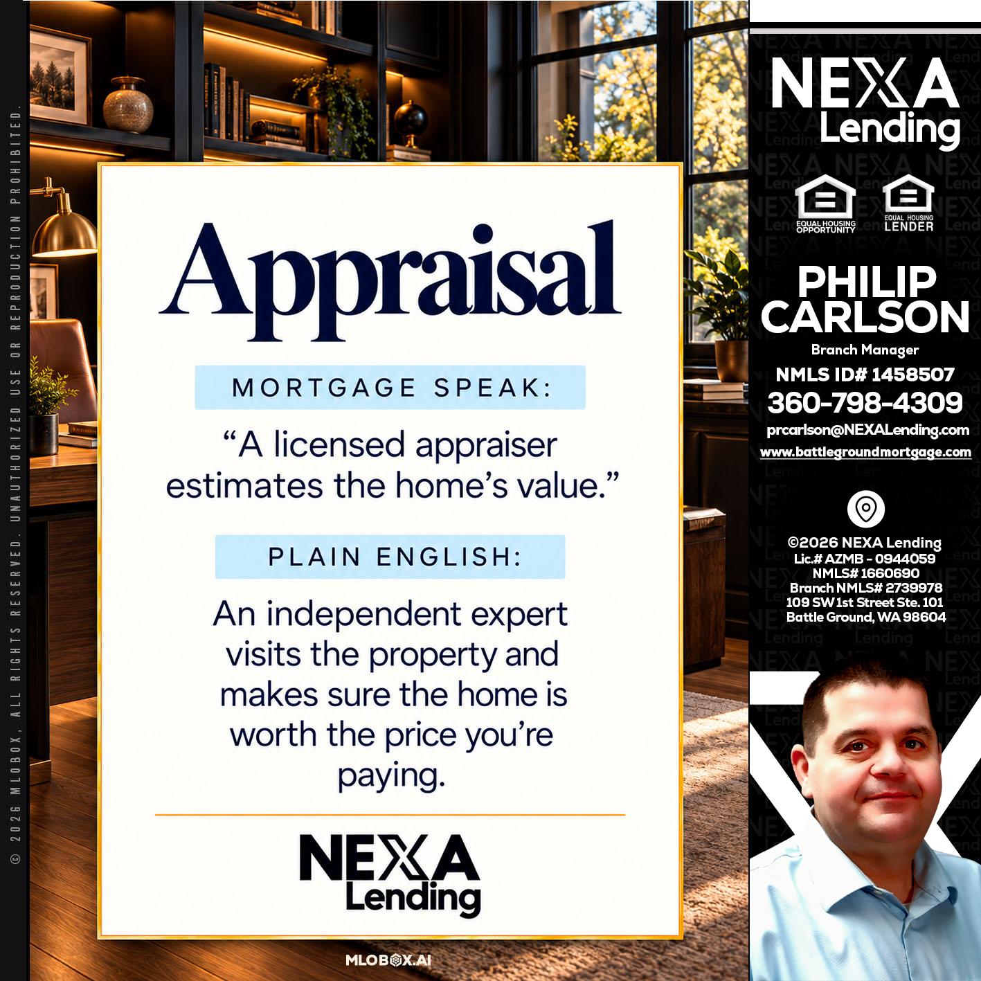 appraisal - Philip Carlson -Branch Manager