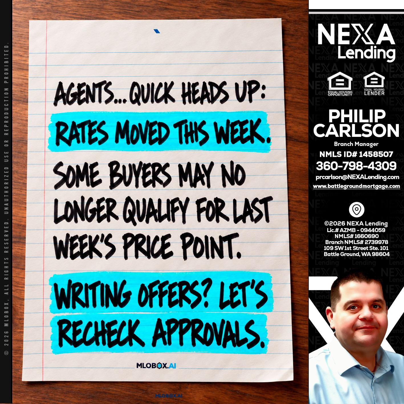AGENTS - Philip Carlson -Branch Manager