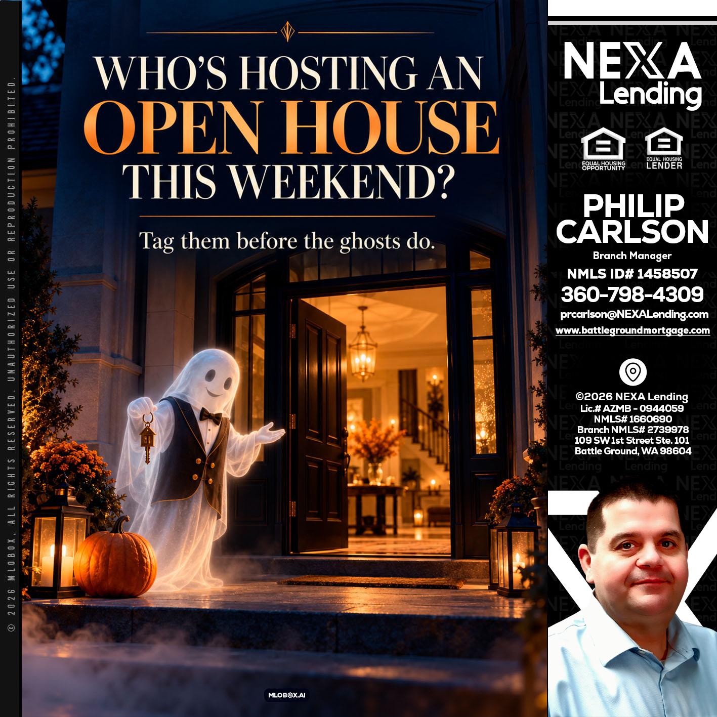 WHO IS HOSTING? - Philip Carlson -Branch Manager
