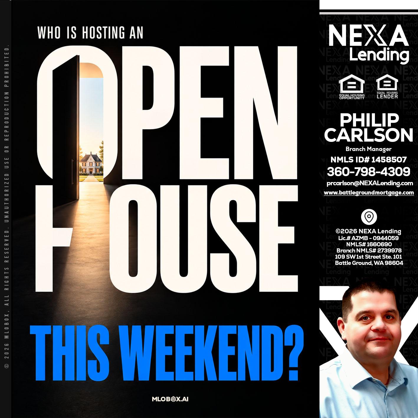 OPEN HOUSE - Philip Carlson -Branch Manager