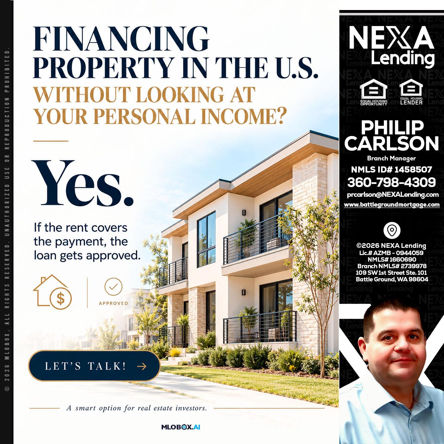 FINANCING - Philip Carlson -Branch Manager